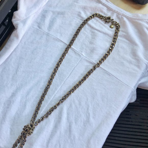 J.Crew Rope Chain Knot Long Necklace - Picture 2 of 8